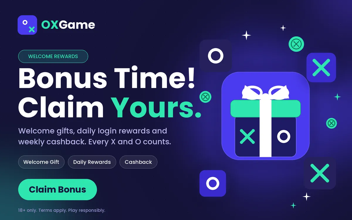 OXGAME bonus and reward programs banner