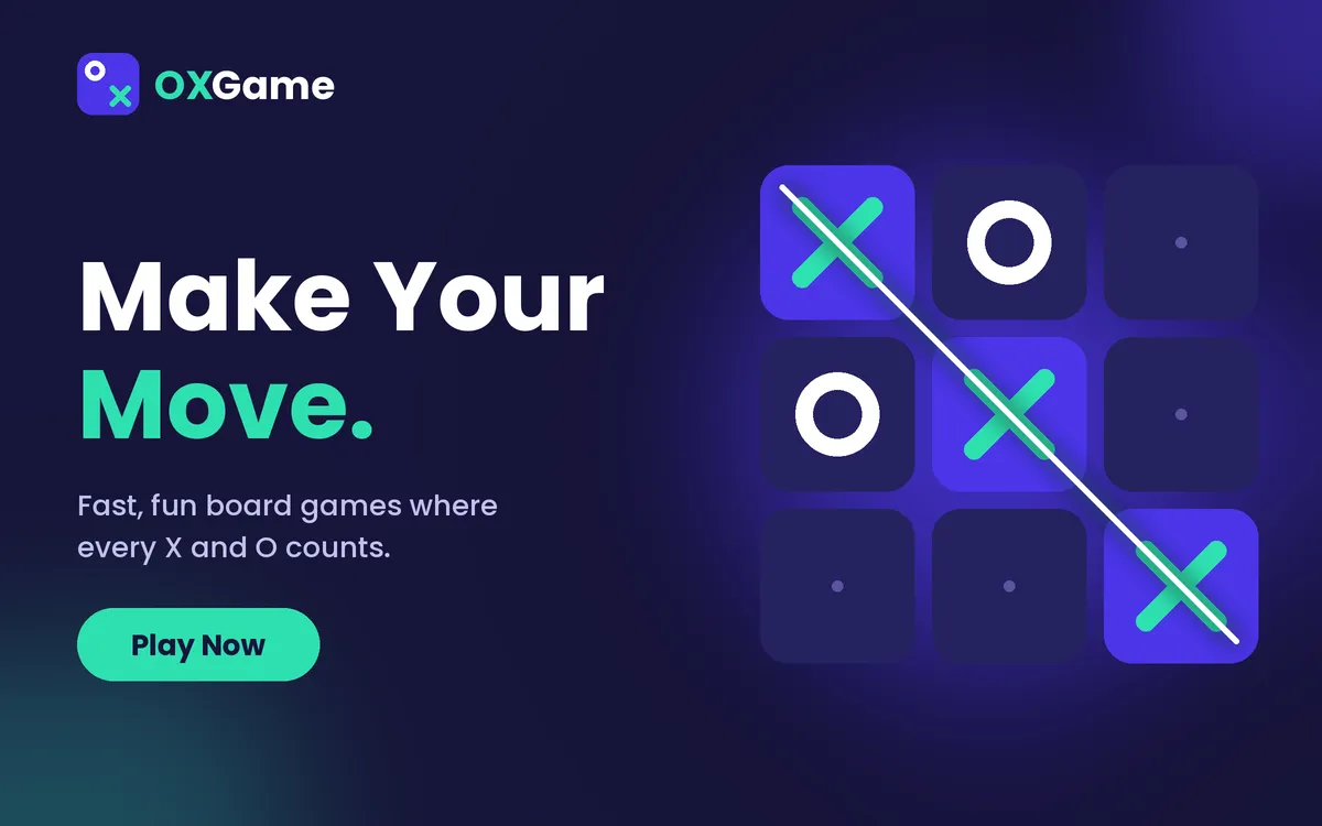 OXGAME home screen with rummy, card games and live tables
